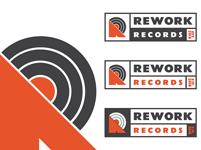 Rework Records Logo Concept branding brazil concept logo music recordlabel