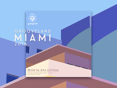 Miami 2018 Album Cover album artdeco brazil house music illustration music packaging