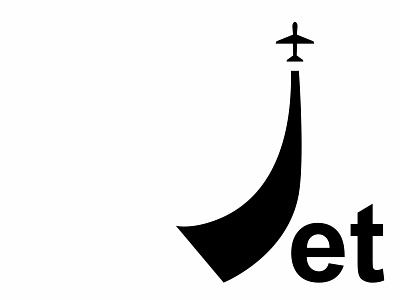 jet branding creative design design from s letterform logo type typo typography vector