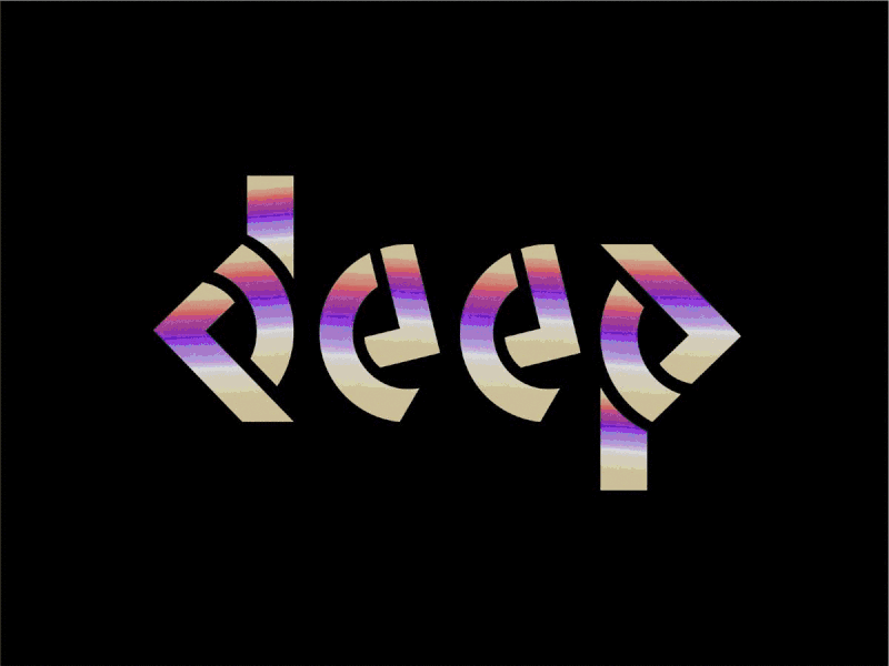 deep & beep branding design design from s letterform logo type typo typography vector withsoul