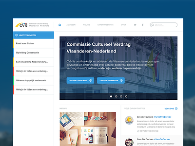 CVN Iteration #1 app belgium government nederlands slider ui vlaanderen web
