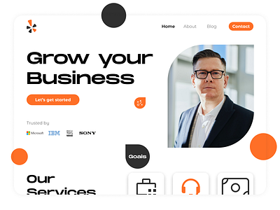 Business Landing Page UI