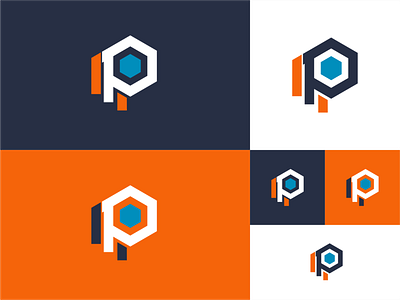 logo letter p monogram 3d animation branding design graphic design illustration logo motion graphics ui vector