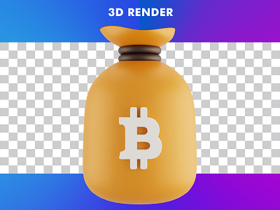 3d money bag illustration