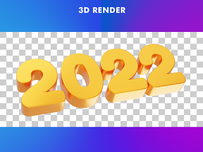 Gold 2021 new year 3d rendering isolated on transparent backgrou 3d animation branding design graphic design illustration logo motion graphics ui vector