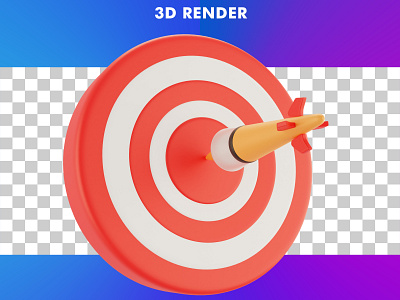 3d business target illustration isolated 3d animation app branding design flat graphic design icon illustration logo minimal motion graphics typography ui ux vector web