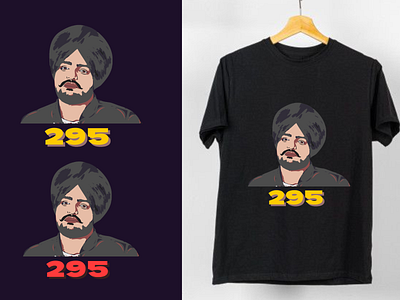 Sidhu Moosewala Graphics T-Shirt and Mocks design designing graphic design graphics illustration sidhu moosewala t shirt design t shirt designing