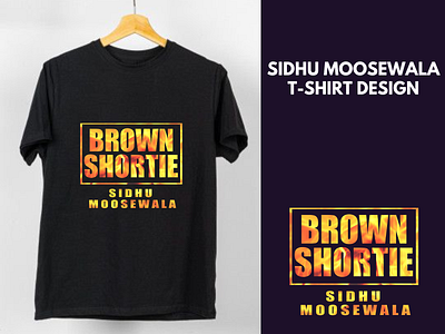 Brown Shortie Sidhu Moosewala T-shirt Design for MOOSEWALA Fans