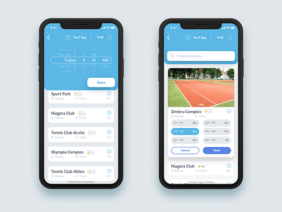 Book a court app book interface ios mobile app search sing in sing up sketch ui user experience user interface ux