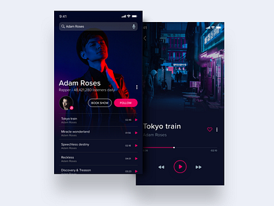 Music player - mobile app