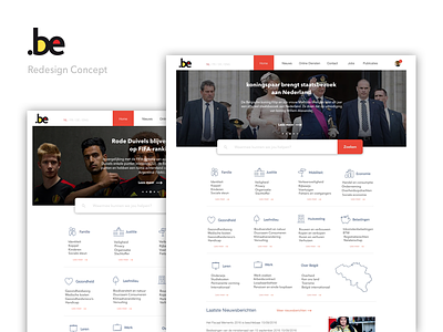 Belgium.be redesign concept belgium concept redesign ui website