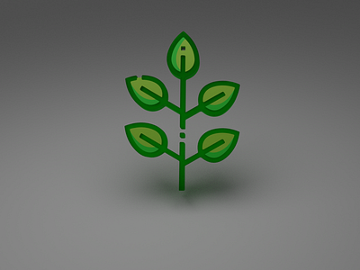 Glass Effect 3D design In Blender 3d blender design flower icon logo vector
