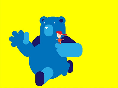 Bear With Kiddo design graphic design illustration vector