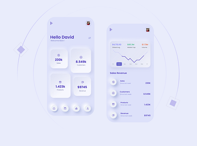 Neumorphism App Design app design ui ux