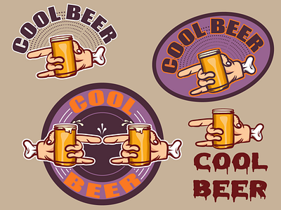 Cool Bear logo 3d 4 logos art beer branding celibrat circle logo cool design drinking graphic design illustration logo logos retro typography ui ux vector vintage