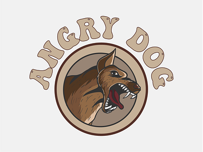 Angry dog 3d angry art artist branding circle colorful design dog graphic design hat illustration illustratoin logo mug tshirt tshirts unique vecto vector