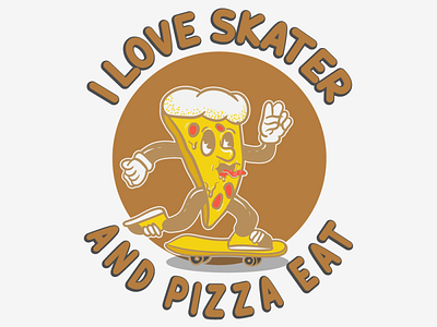 Pizza playing skateboard 30s Character Design and illustration 2d 2d art 2d character 30s 30s character anime art character draw fast food freehand drawing logo pizza playing playing skateboard retor skateboard sketch vector vintage