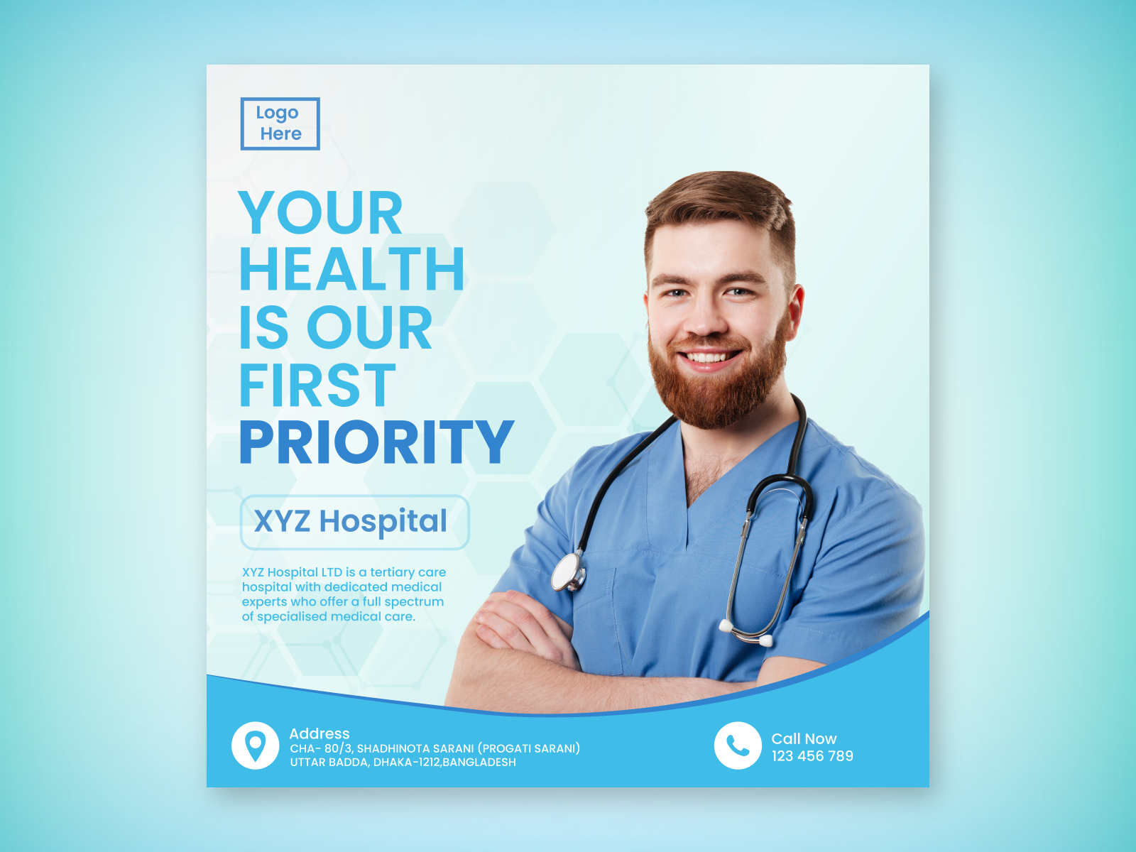 Medical Social Media Ads Banner by Rezuan Ahmed on Dribbble