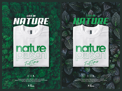 Nature Person T shirt Banner adobe photoshop bangladesh graphic design human in2travel nature person social media banner tshirt