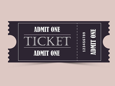 ticket admit one beauty ticket funny happy illustration love show smile vector illustration vector ticket