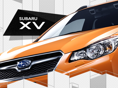 Subaru XV Japan promo site - 1 black block building car grey japan motor orange parallax promo scroll site subaru tech urban vehicle xv