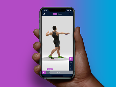 Athletics 3D - iOS App Design 3d app design app designer athlete athletics athletics3d coaching designer digital product digital product design fitness ios app japan sport tokyo ui ux デザイナー 東京