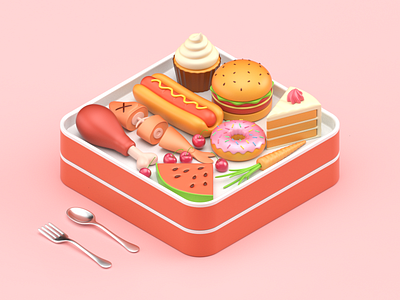 Food bento.