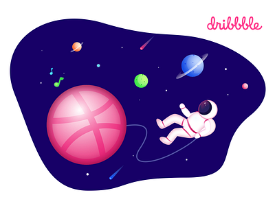 Hello Dribbble debuts design dribbble illustration