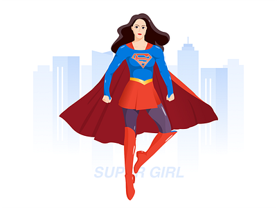 Super Girl design illustration mcu super girl superman 女超人 漫威 超女