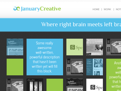 January Creative - Website Design Redo