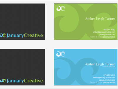 January Creative - Business Card Design