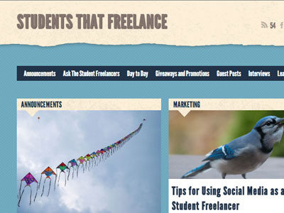 Students That Freelance redesign school project students that freelance website