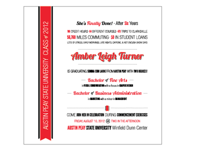 Graduation Invitation Design - Almost Final