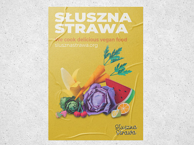 Słuszna Strawa poster (study project, Ps) graphic design photoshop poster study project