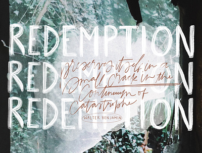 redemption 100 day project digital lettering lettering typography