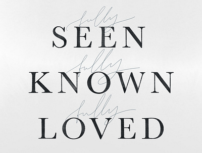 seen known loved design digital lettering lettering procreate typography