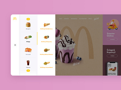 McDonald's Redesign Concept app concept design food landing mcdonalds page subtl ui ux visuality web