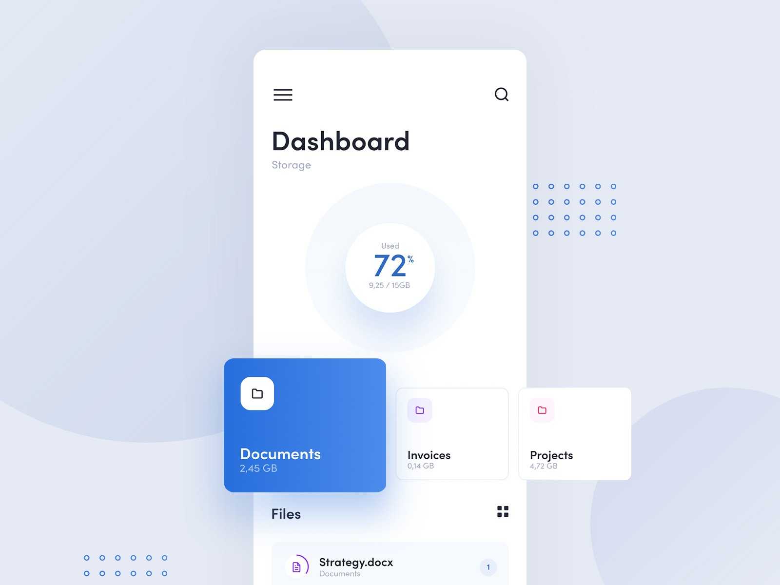 Cloud Storage by Lukasz Jackiewicz for visux on Dribbble