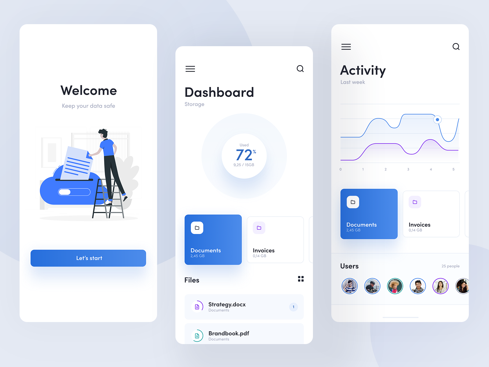 Storage app by Lukasz Jackiewicz for visux on Dribbble
