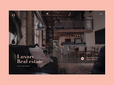 Luxury Real Estate clean design eco estate home homepage house landing layout luxury nature page real scandinavia ui ux visux web website