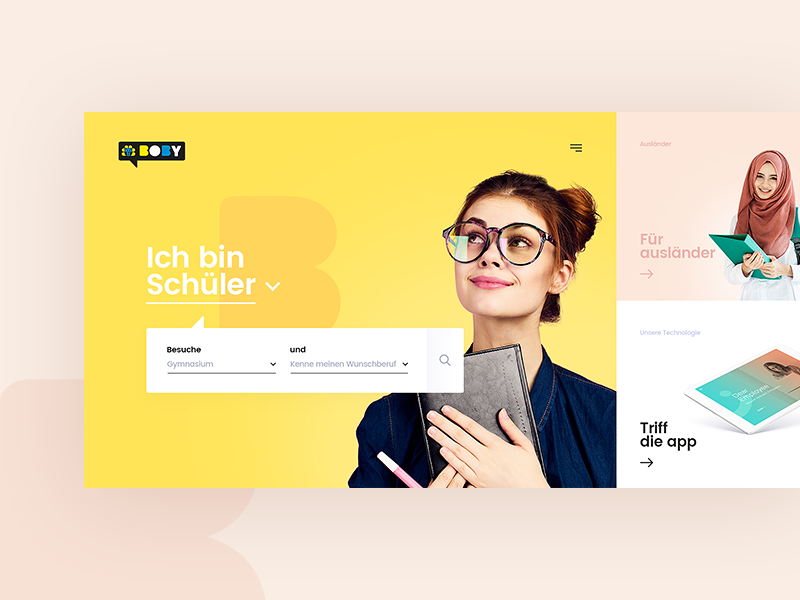 Career Platform career students job platform web website page landing ui ux subtl jackiewicz