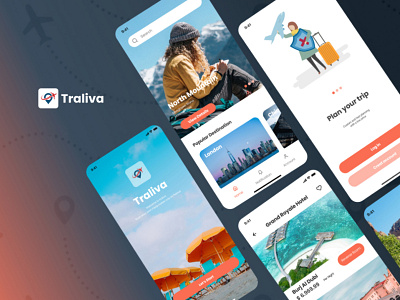 Travel Apps UI design animation app apps appsdesigner appsui branding designer graphic design motion graphics naim travel ui uidesign webdesigner