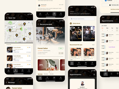 Barber apps design