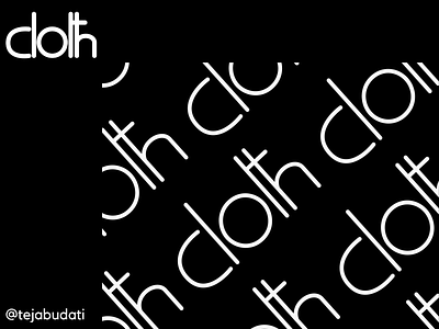 cloth branding design logo typography
