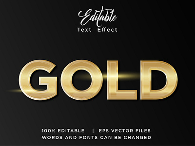 golden luxury text effect