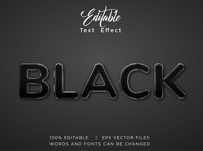 black text style effect with chrome texture 3d background black chrome color dark design effect effects font gold graphic design illustration logo luxury motion graphics style text effect theme ui