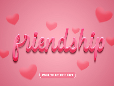 cute pink text effect