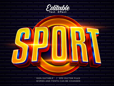 gaming esport logo editable text effect 3d background design effect font graphic design logo symbol