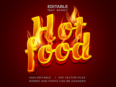 hot spicy food editable text effect food label menu add on background design editable effect fire flame font food label graphic design grill hot food logo menu modern red color spicy stiker style template