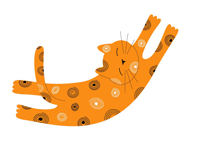 Cute cat cat graphic design illustration vector vector illustration